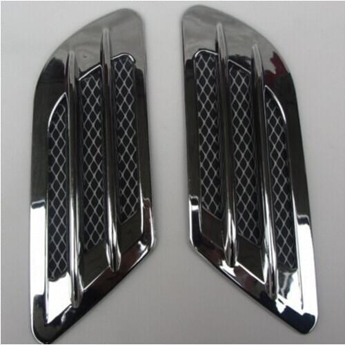 High Quality 2Pcs/Set Car Side Air Flow Vent for Fender Hole Cover Intake Grille Duct Decoration ABS Plastic Sticker