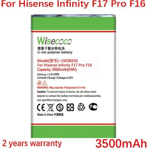 WISECOCO LIW38245 NEW Battery For Hisense Infinity F17 Pro F16 In Stock High Quality Phone