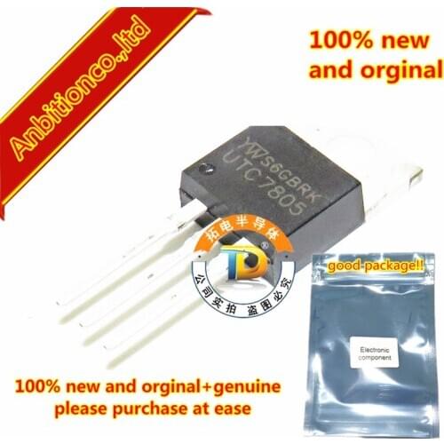 10pcs 100% new and orginal UTC7805 UTC(YW) TO-220 3 TERMINAL 1A POSITIVE VOLTAGE REGULATORS stock