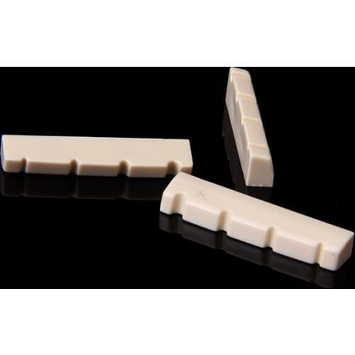 5 Pcs Plastic Slotted Nuts For 4 String Bass Quality Guitar Parts