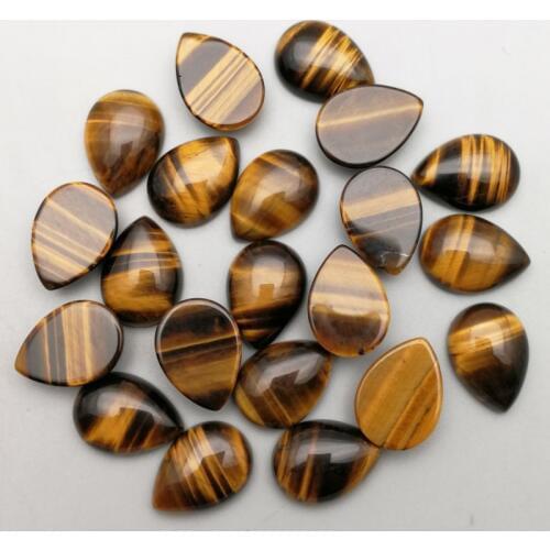 Free shipping Nature tiger eye Stone Beads charms 13x18mm Oval Shape CAB CABOCHON Assorted jewelry beads 50pcs/Lot