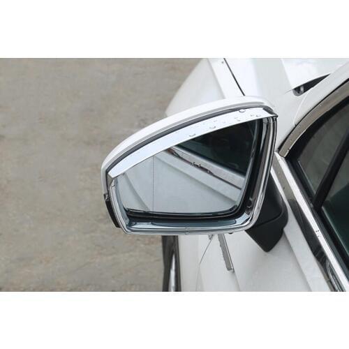 2pcs ABS Car Rearview Mirror Rain Eyebrow Side Shine Cover Fits For Vw Volkswagen Tiguan 2017 2018