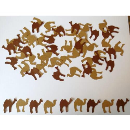 Hump Day or Camel Die Cut Confetti wedding birthday bridal baby shower party Table decor scrapbooking Confettis