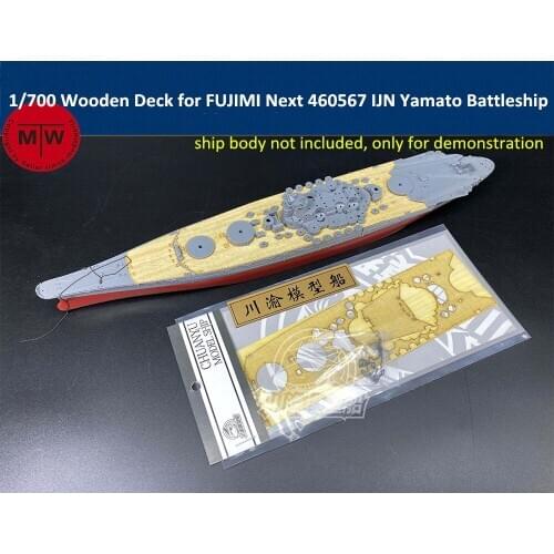 1/700 Scale Wooden Deck for FUJIMI Next 460567 IJN Yamato Battleship Model Kit TMW00129