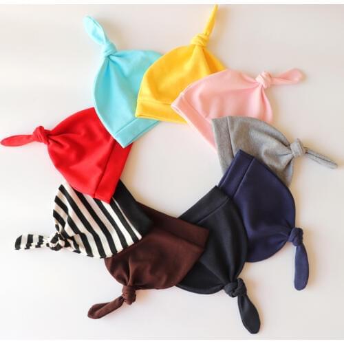 Baby Hats 100% cotton Printed Baby Hats & Caps For 0-6 Months Newborn Baby Accessories Dropshipping