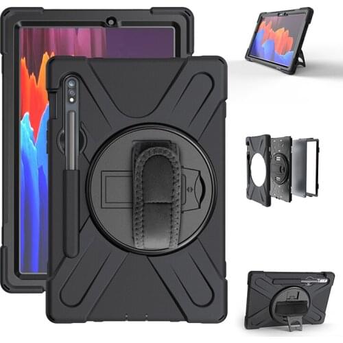 Kids Safe Shockproof Heavy Duty Stand Case For Samsung Galaxy Tab S7 11" 2020 SM-T870 SM-T875 Tablet Shoulder Strap Cover