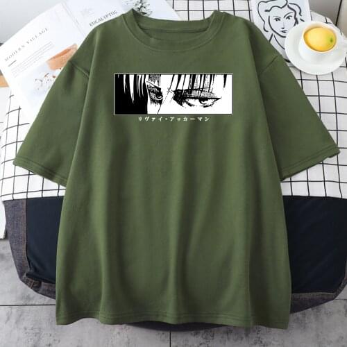 Attack On Titan Japan Anime Print Tshirts Female Casual Hip Hop Tops Comfortable Short Sleeved Vintage Crew Neck Women T-Shirt