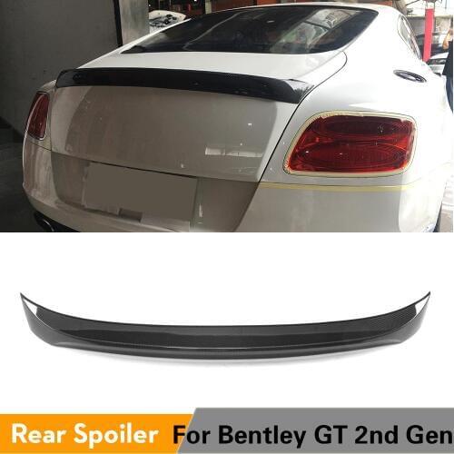 Carbon Fiber Rear Trunk Boot Lip Spoiler Wing Case for Bentley Continental GT (2nd Gen) Coupe 2-Door 2012 - 2014