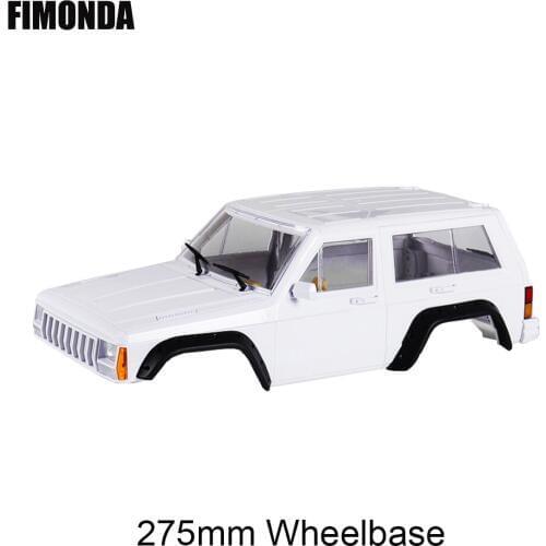 1:10 Hard Plastic Body Shell Kit 275mm Wheelbase JEEP Cherokee XJ Unpainted DIY for 1/10 RC Crawler Car RC4WD D90 D110 TF2 MST