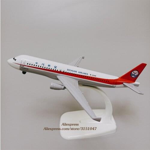 16cm Alloy Metal Air China Sichuan Airlines A320 Airplane Model Sichuan Airbus 320 Airways Diecast Plane Model Aircraft Gifts
