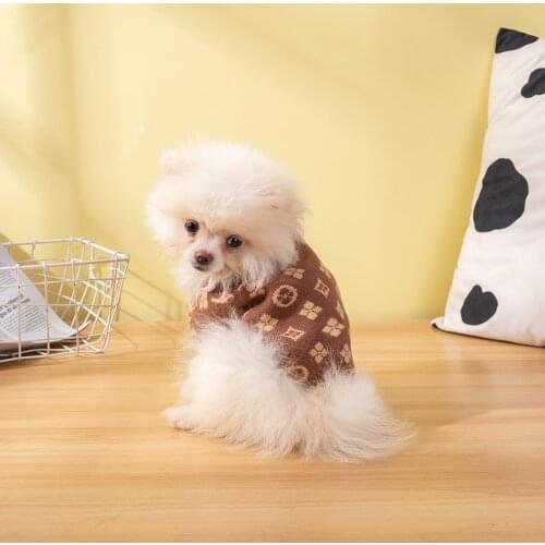 Fashion Pet Clothes Autumn and Winter Soft Dog Jumpers Thick Warm Dog Sweater Bichon Teddy Schnauzer Terrier Bulldog Puppy Coat