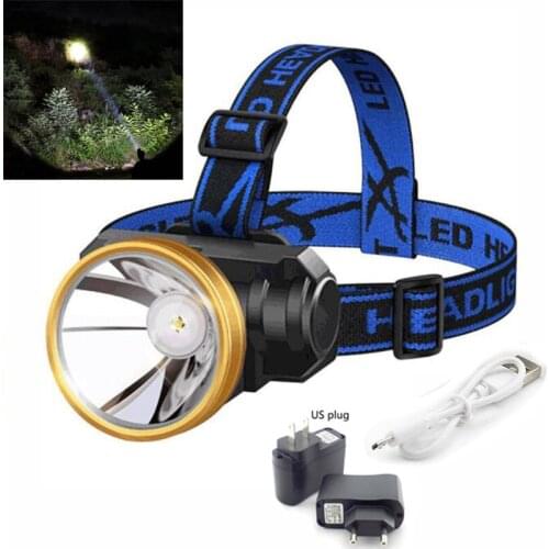 Powerful 3W LED Headlight Frontale Head Torch Flashlight Lanterna Headlamp Rechargeable Flash Light for Fishing Camping