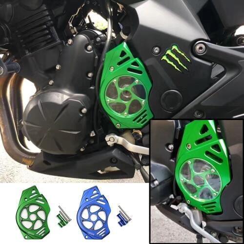 Motorcycle Accessories CNC Aluminum Front Sprocket Chain Guard Cover Left Engine For Kawasaki ER-6N/F ER-4F VERSYS 650 VN650
