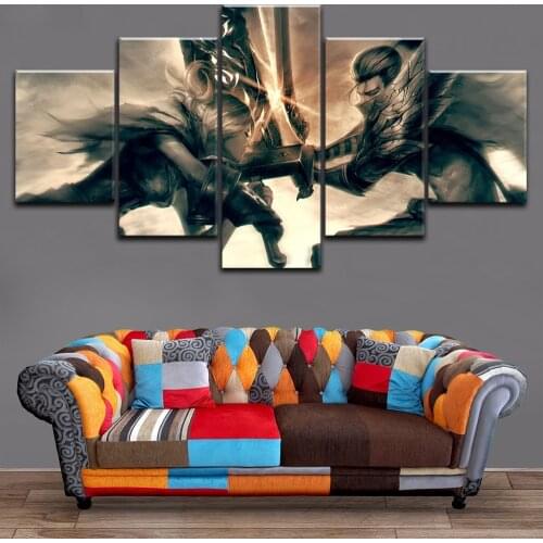 5 Pieces Wall Art Canvas Painting Game Poster Abstract Home Decoration Living Room Bedroom Modern For Home Modular Pictures