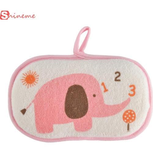 New Sponge Cotton Rubbing Body Wash child Brush bath rub soft Bath Brushes towel accessories Infant Shower faucet Sponge