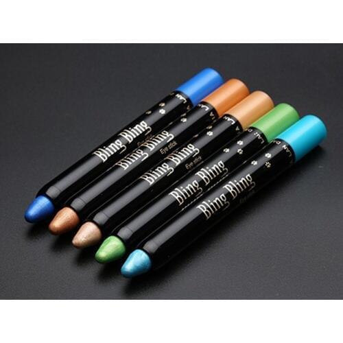New 1PCS Beauty 15 Different Colors Highlighter Eyeshadow Pencil Cosmetic Glitter Eye Shadow Eyeliner Pen for Women#278651