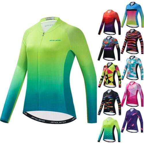 Weimostar Autumn Womens Cycling Jersey Long Sleeve Bicycle Clothes Breathable Bike Clothing Mountain Cycling Jacket Cycle Wear