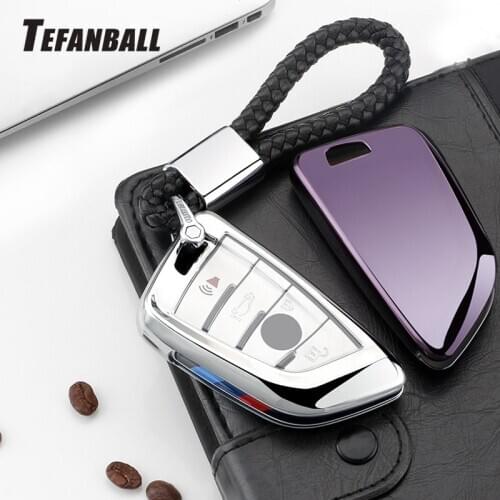 PC+TPU Car Key Case Key Cover Key Shell Protector for BMW X5 F15 X6 F16 G30 7 Series G11 X1 F48 F39 Accessories Car Styling