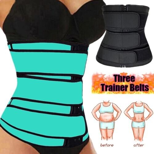 YAGIMI Sauna Waist Trainer Sweat Belt Colombian Girdles Body Shaper Slimming Corset Sheath Belly Cincher Trimmer Shapewear Fajas