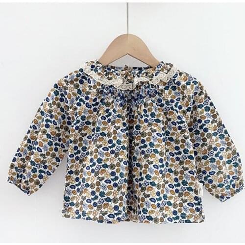 Kids Baby Girls Embroidery Floral Shirt For Girls Shirt Spring Autumn Kids Baby Girl Shirt Girls Childrens Clothes Shirt