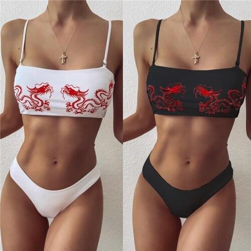 Print Sexy Bathing Suit Women 2021 Women Bikini 2 Piece Set Women Swimsuit Bikini Set