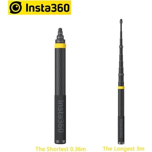IN STOCK Insta360 Carbon fiber 3 Meters Extended Edition Invisible Selfie Stick for Insta 360 ONE X2 /ONE R /ONE X Accessories