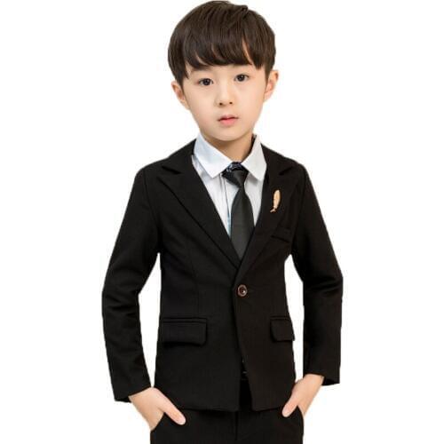 Wedding Suit For Boys Children Stage Performance Formal Suit Flower Kids School Graduation Suit Girls Piano Ceremony Costume