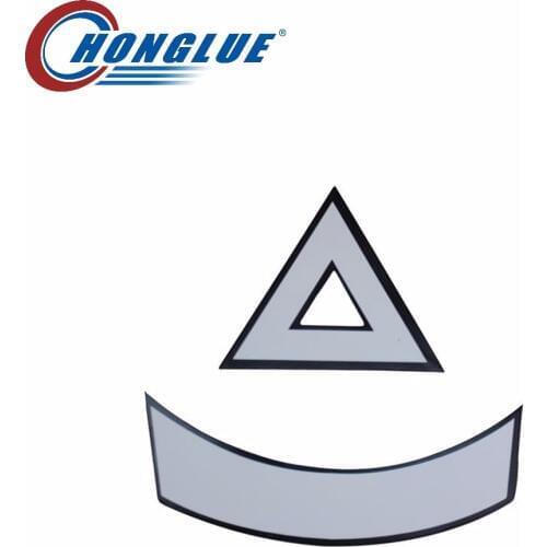 Motorcycle scooter Universal body fairing stickers license plate safety warning reflective triangle sticker