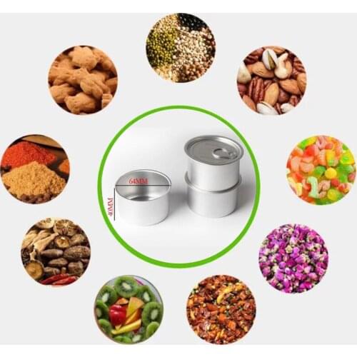 Seal Tin Can with Ring Lid Bottle Container for Chilli Sauce Tea Storage Jar Cosmetic Box Round Tin Storage Can Press In Machine