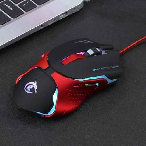 USB Wired Mouse Colorful Glowing Gaming Mouse Universal MINI USB Mouse Honeycomb Pc Led Mouse Wired RGB Mouse Gamer