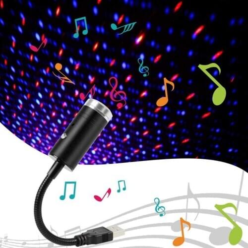 Usb Led Roof Atmosphere Star Light For Cars and Home Decoration Projector Adjustable Atmosphere Ambient Night Light Lamp