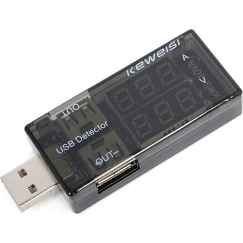 USB Current Voltage Charging Detector Mobile Power Current and Voltmeter Ammeter Voltage USB Charger Tester Double Row Shows