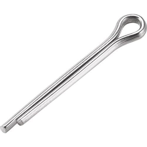 Uxcell 30Pcs Split Cotter Pin - 2mm x 16mm 304 Stainless Steel 2-Prongs Silver Tone for Home DIY Application