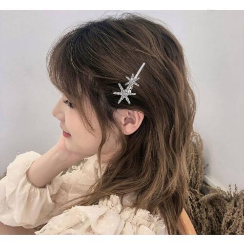 Crystal Hairpin Female Adult Simple BB Clip Korean Girl Head Ornaments Rhinestone Side Clip 5 Pcs Mixed Per Pack 2019 Hot Sell