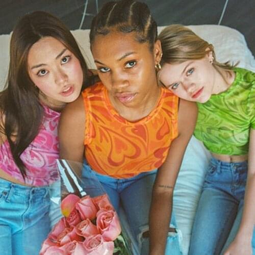 BBK Women Tank Tops Mesh Through Printed Crop Tops Sleeveless Y2K Crop Tops Green Pink Orange Cute Shirts 2021 Summer Ins Hot