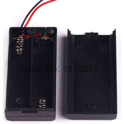 1PCS Battery Holder Box Case 2X AA 3V With Cover