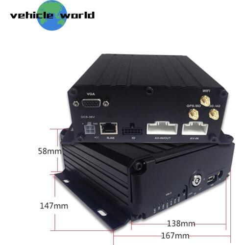 2.0MP AHD 1080P HDD SD Card 6Ch School Bus Vehicle Car Taxi Trailer Truck Mobile DVR built in GPS 3G WiFi