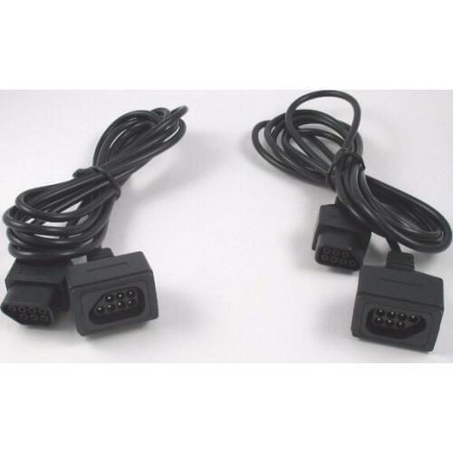 2 pcs high quality cable for Nintendo NES Controller Extension Cable Cord 6 Feet