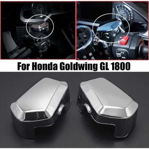 2pcs X For Honda Goldwing GL1800 F6B GL1800 2018 2019 2020 High Quality Motorcycle Chrome Front Brake Master Cylinder Cover
