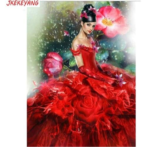5D DIY square/round Diamond painting Beauty and flowers Cross Stitch Diamond Embroidery Pattern Rhinestone J1880