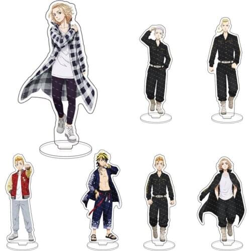 Anime Figure tokyo revengers Manjiro Sano Ken Ryuguji Acrylic Stand Model Plate Desk Decor Standing Sign Keychain Fans Gifts