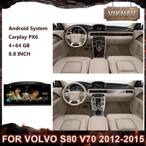 Car video radio multimedia player GPS navigation For Volvo S80 V70 2012 2013 2014 2015 auto stereo Head Unit touch HD screen