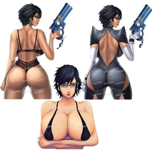 B907 Sexy Girl Bayonetta Vinyl Decal Anime Game Cartoon Car Stickers Waterproof Bumper Accessories Window Home Decoration