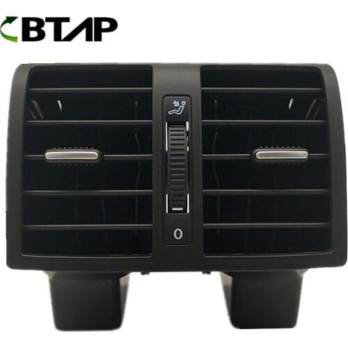 BTAP New Original Black Rear Air Conditioning Air Outlet ForTouran Caddy 2003-2015 1TD819203A 1TD819203B 1TD819203