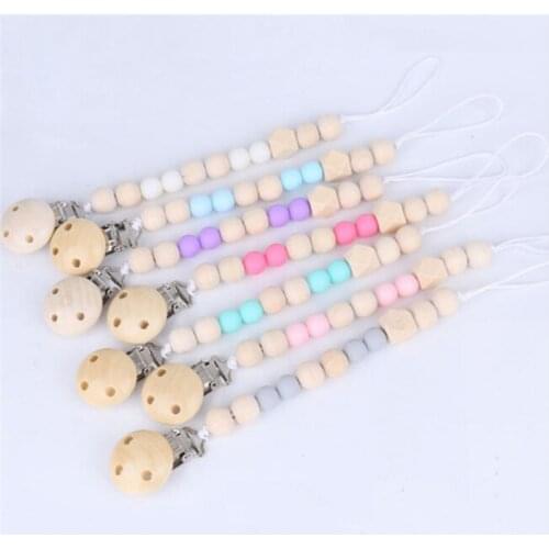 New Baby Pacifier Clip Chain Dummy Holder Nipples Children Pacifier Clips Pacifier Teether Teething Toy Bottle Clip Chain
