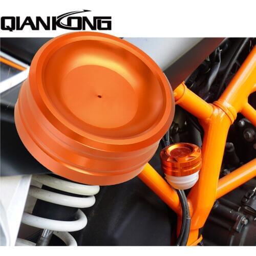 CNC Aluminum Motorcycle Oil Cap Oil Fuel Filter Engine Tank Cap Cover For 390 RC 390 2013 2014 2015 2016 2017 2018