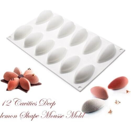 12 even shell mousse cake mold DIY baking French dessert silicone mold