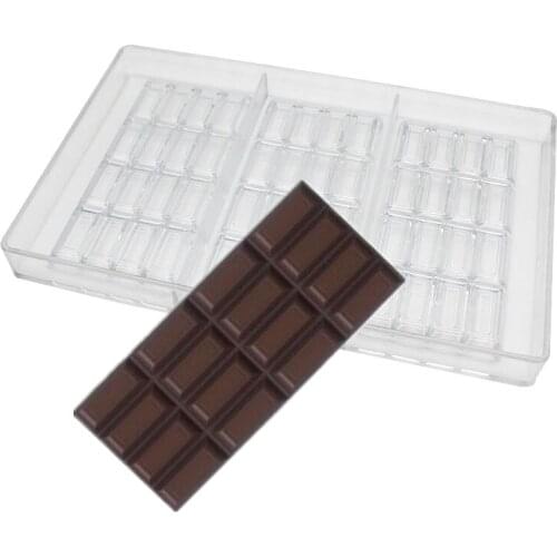 Break Apart Bar Chocolate Molds Polycarbonate Chocolate Bar Mould Large Bar Candy Maker