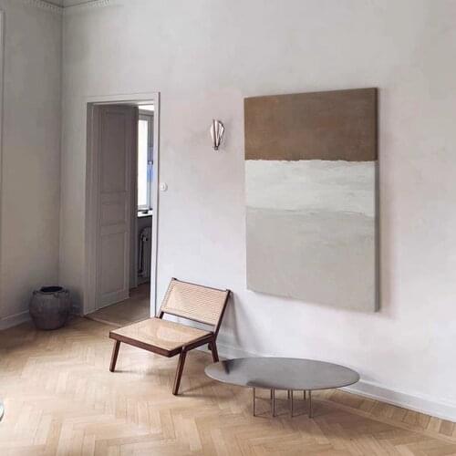 100% Handpainted Oil Painting Is Pieced Together With Three Colors In Stages Modern Wall Art Decoration Home Decortaion Unframed