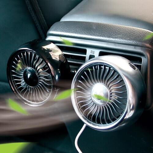 Multi-function USB Car Fan 3 Speed Electric Adjustable Mini Car Auto Air Vent Cooling Fan Car Accessories Interior